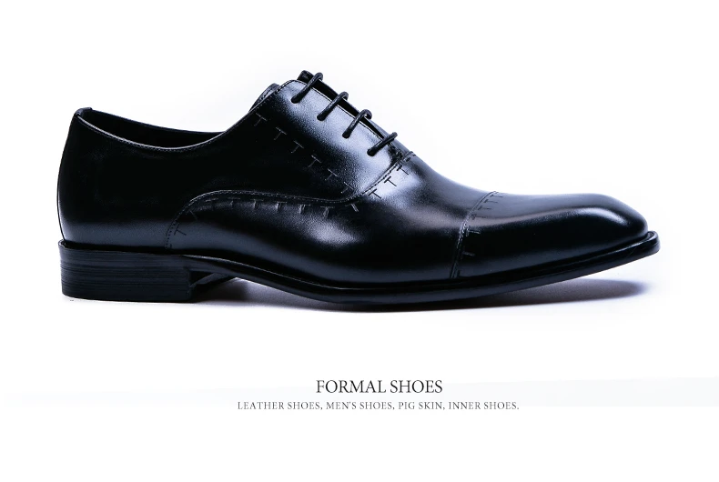 Phenkang/Мужская официальная обувь; мужские туфли-оксфорды из натуральной кожи; итальянская модельная обувь; коллекция года; свадебные туфли; Кожаные броги на шнурках