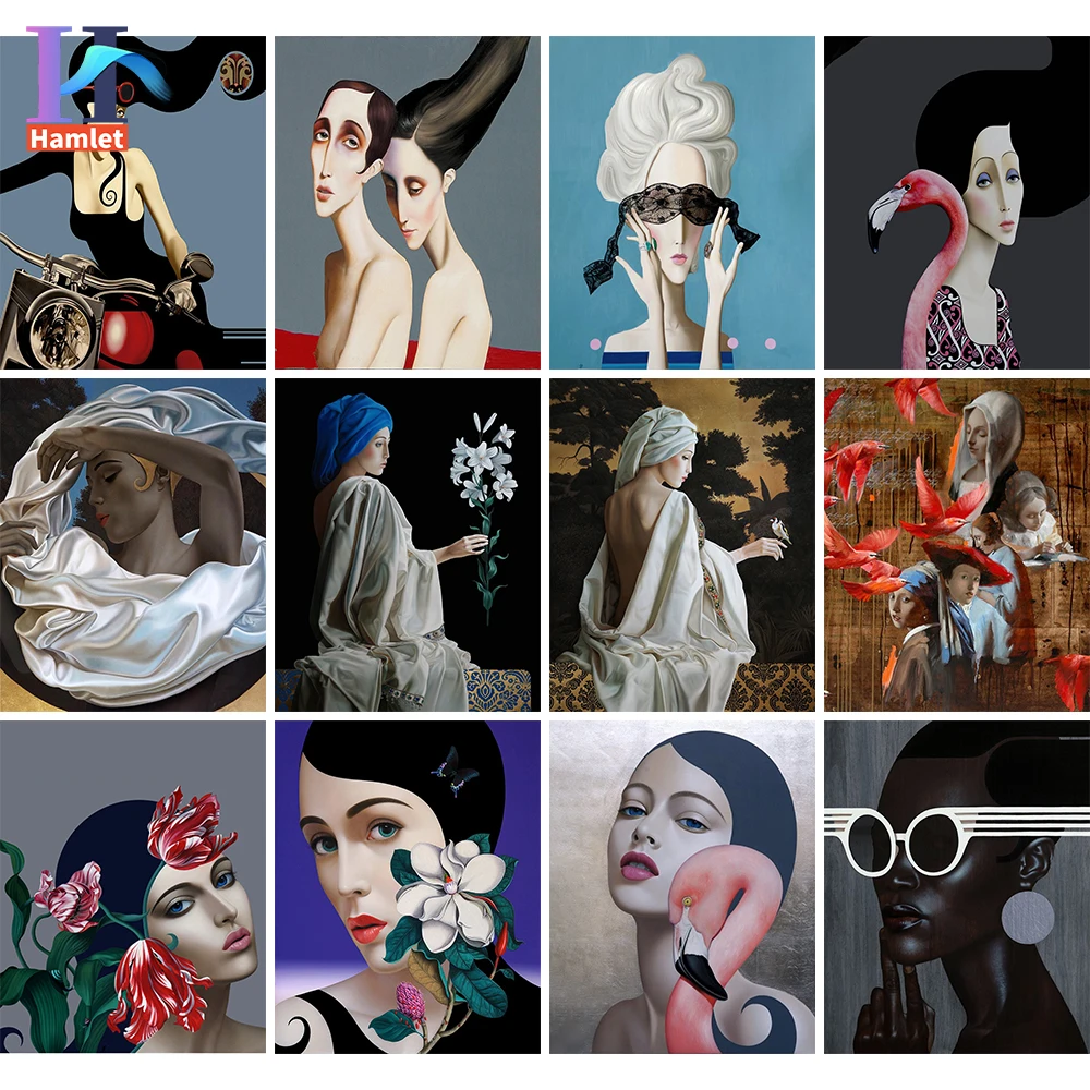 Paint By Numbers For Adults Surrealist Painting Fashion Home Decoration