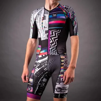

cycling jersey 2020 Triathlon Suit Summer Lycra Jumpsuit Skinsuit Men Cycling Clothing Kit One Piece Cycling Suit Breathable
