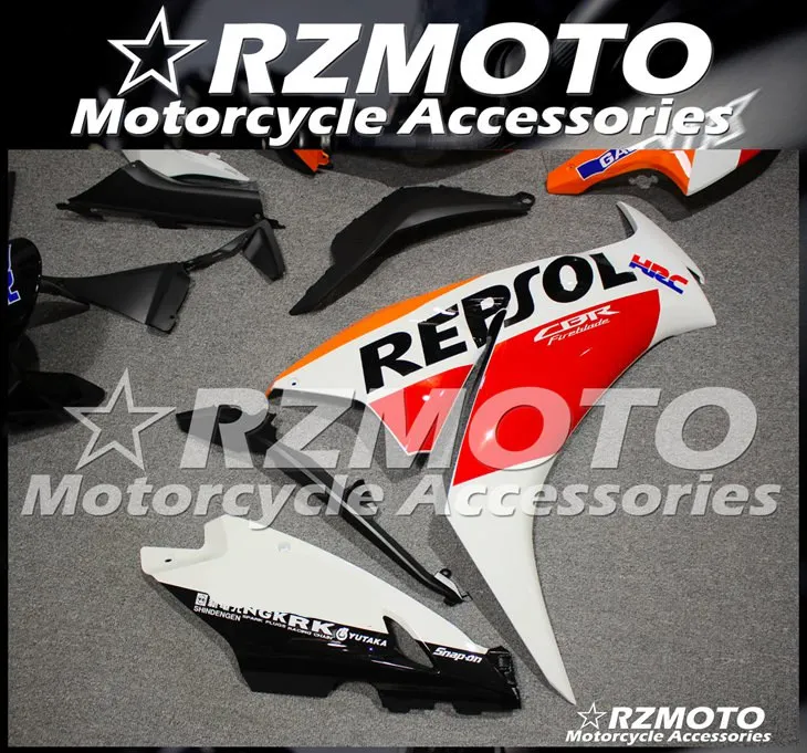 ABS мотоцикл обтекатель комплект для HONDA CBR1000RR 2012- год кузов литья под давлением Магазин № 0947