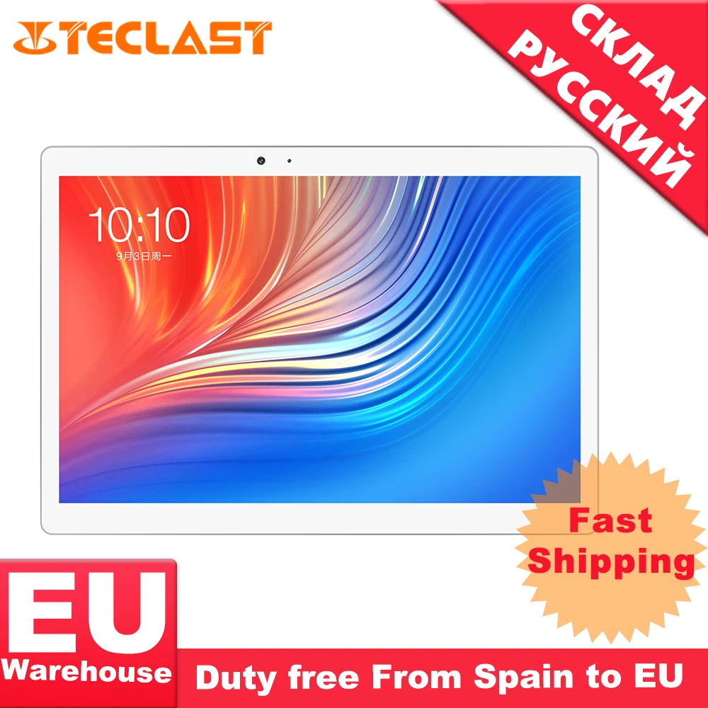 Дешево Teclast T20 Helio X27 Deca Core 4 Гб RAM 64G Dual 4G SIM Android 7,0 OS 10,1 дюймовый планшет