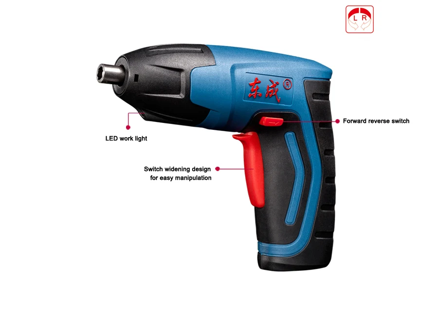 4V 1.5Ah Cordless Electric Multi-function Screwdriver Household Rechargeable Battery with Work Light Power Tools