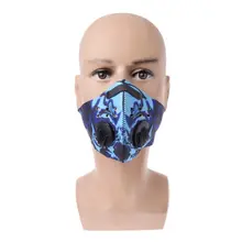 Унисекс унисекс Велоспорт Анти-пыль резиновая PM2.5 лицо рот маска цветной граффити печатных Хип-хоп активированный уголь фильтры с