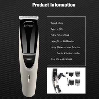 

Men's Electric Hair Clippers silent Cordless Razors Professional Trimmers limit comb Corner Razor Hairdresse for Adult