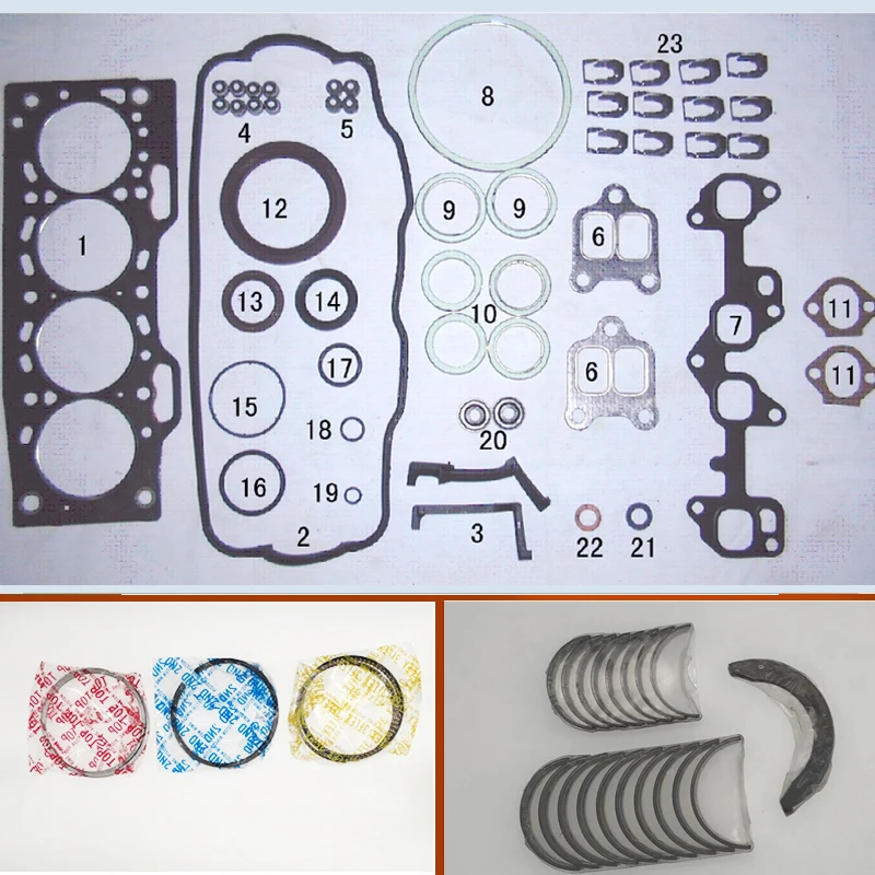 2E Engine complete Full Gasket Set kit crankshaft connecting rod