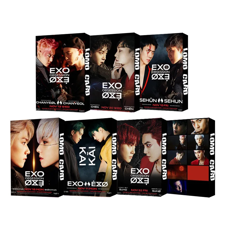 30 шт. карты KPOP EXO LOMO SUHO LAY BAEKHYUN CHEN CHANYEOL KAI SEHUN | Дом и сад