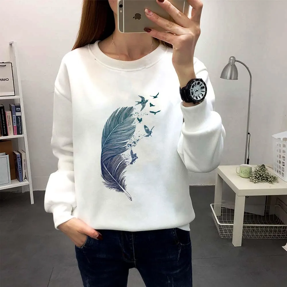 Woman Sweatshirts Female Hoodie Long Sleeves O-neck Pullovers 2024Trend Sporty Fashion Tracksuit Harajuku Clothes Woman Clothing