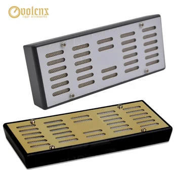 

VOLENX Metal and Plastic Square Cigar Humidifier Moisturizing Smoking Accessories Gold and Silver Color Cigar Humidifier