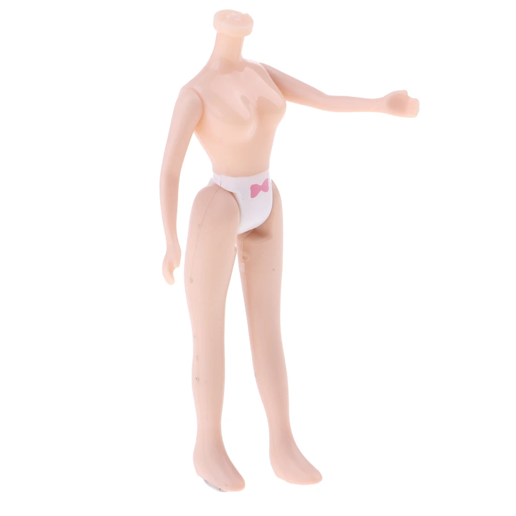 7.5cm  Girl Doll Body without Head for Mini Blythe  Replacement Body Parts, Natural Skin