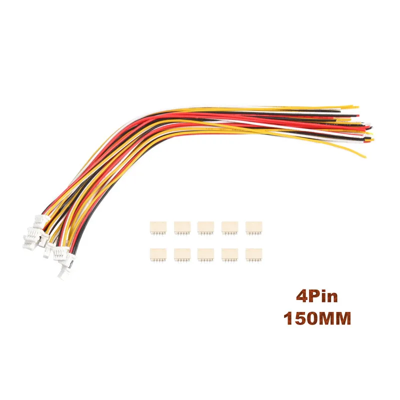 10 шт./набор, SH-1.0mm 28AWG соединители проводов 2,54 мм 2/3/4/5/6/7/8/9/10Pin мужской и женский разъем PCB с 15 см линии