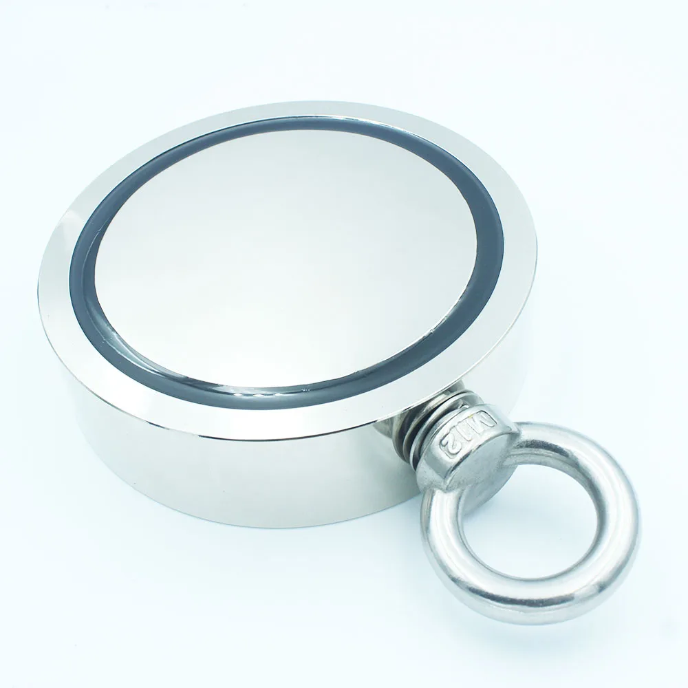 Супер-Сильный магнитный спасательный магнит с подвесное кольцо, Nd-Fe-B постоянный магнит для легкой сборки - Цвет: LNM136-3