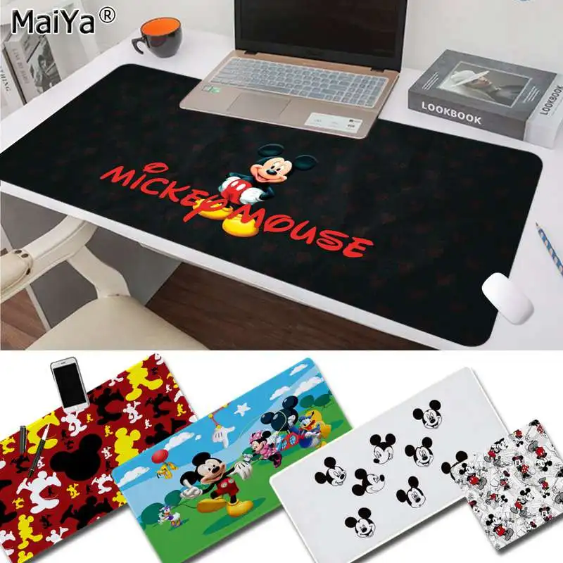 

Maiya Cool New Cute Mickey Mouse Gaming Player desk laptop Rubber Mouse Mat Free Shipping Large Mouse Pad Keyboards Mat