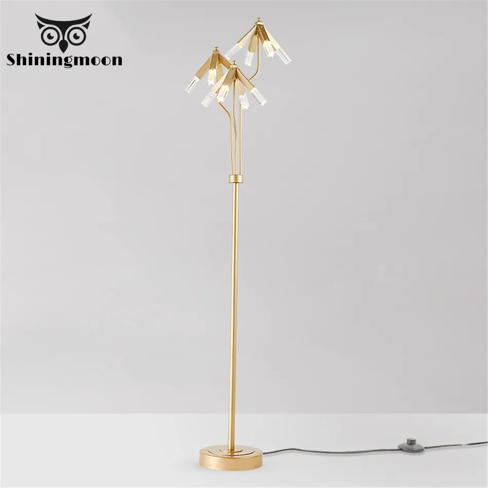 Art Post Modern Simple Floor Lamp Nordic Luxury Gold Standing Lamps for Living Room Free Floor Light for Bedroom Warm Tall Lamp