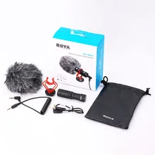 BOYA BY-MM1 cardioid 3,5 мм Аудио Видео Запись микрофон микро наружная фотография для смартфона DJI Osmo Nikon Canon DSLR