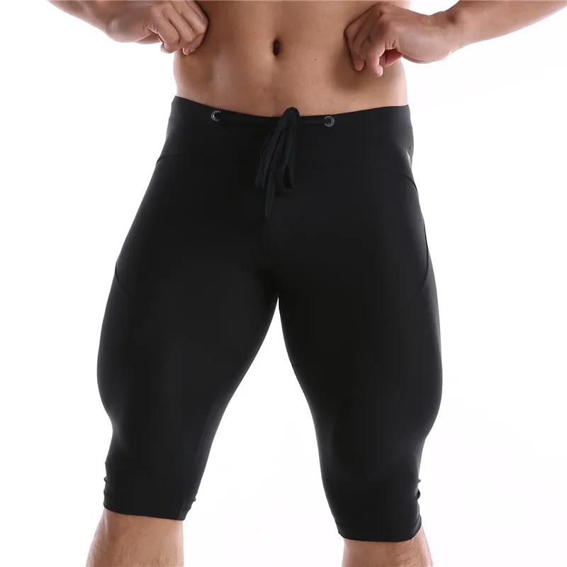 Men Long Boxer Underwear Men Underpants Boxer Shorts Mens Ice Silky Long Leg Boxers Underpants Sexy Pouch Panties Sleepwear