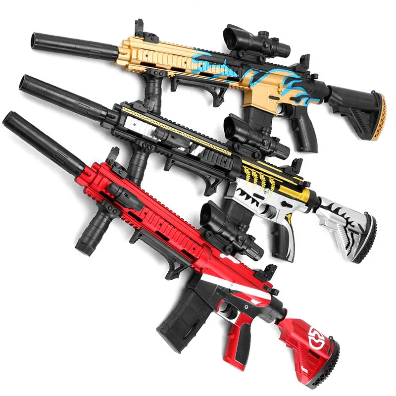 

Luo Chen M416 Hand from One-piece Water Gun Electric Firing Manual Assault Rob Children Chicken Toy Skin Version