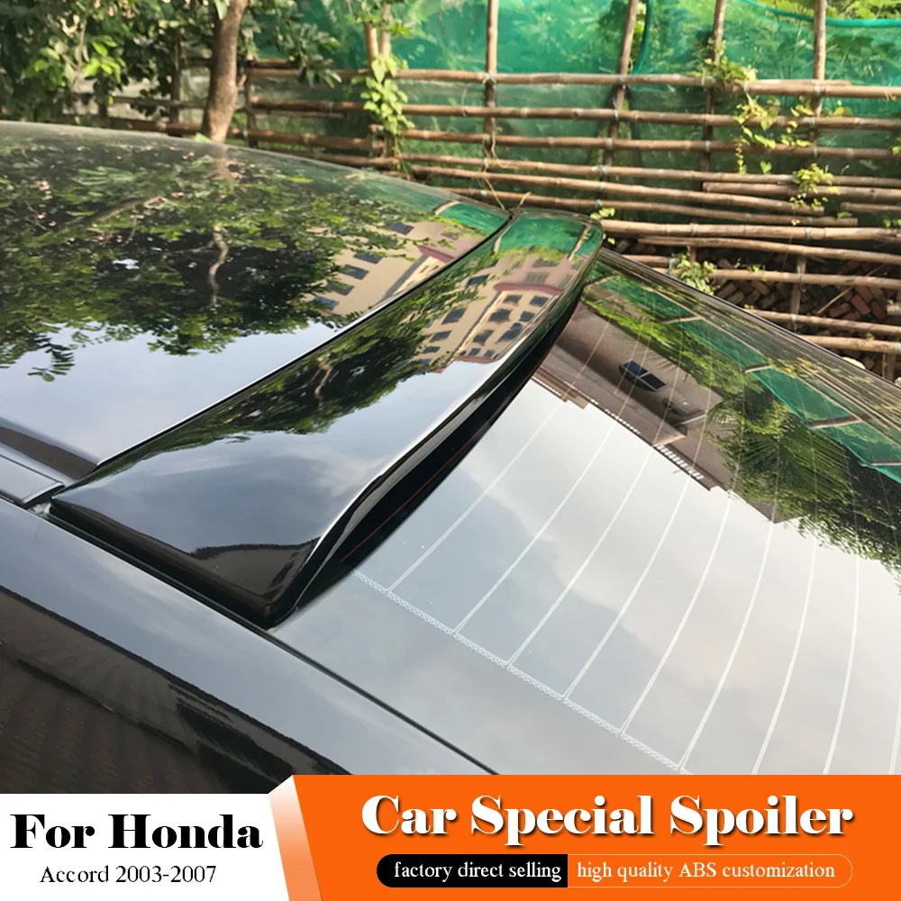 

AITWATT For Honda Accord 2003 2004 2005 2006 2007 Roof Spoiler High Quality ABS Plastic Roof Wing Lip Roof Spoiler Car Styling