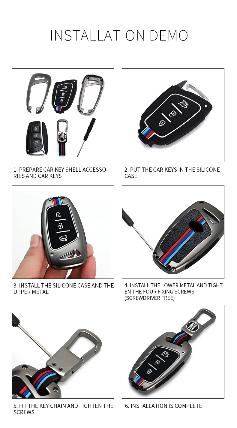 Cover portachiavi in lega per Hyundai Grand Santa Fe IX45 GENESIS EQUUS AZERA 2013 2014 2015 2016 accessori 21 Cover portachiavi in lega per Hyundai Grand Santa Fe IX45 GENESIS EQUUS AZERA 2013 2014 2015 2016 accessori - Hd047a62b2b2742bb8d2157ab99df6896A