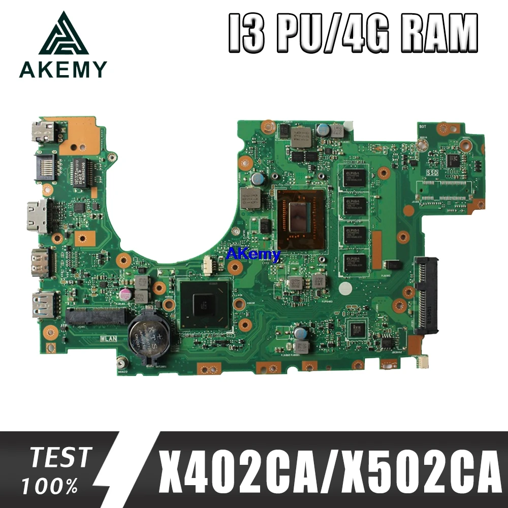 X402CA материнская плата 4G RAM i3 для For Asus X502CA X402C ноутбука Тест 100% ok | Компьютеры и офис