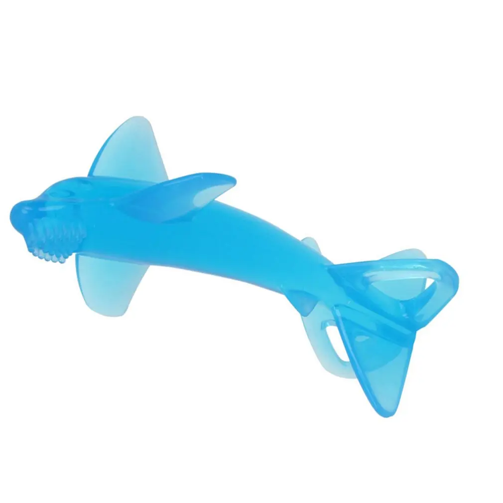 Игрушка-прорезыватель для зубов для младенцев, высокая температура, дезинфекция, кипяченый молярный стержень, силиконовые маленькие игрушки в форме дельфина
