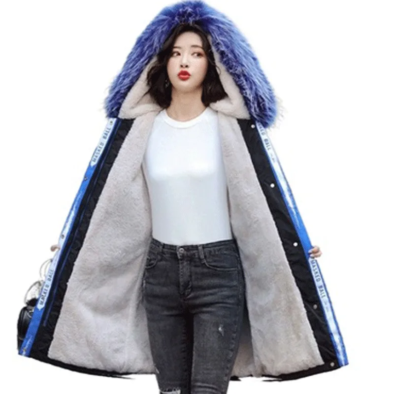 

Jacket Winter Parker Women Winter Jacket Women Long Parka Warm Thick Cotton Winter Coat Women Fur Collar Coat Parker Coats H09
