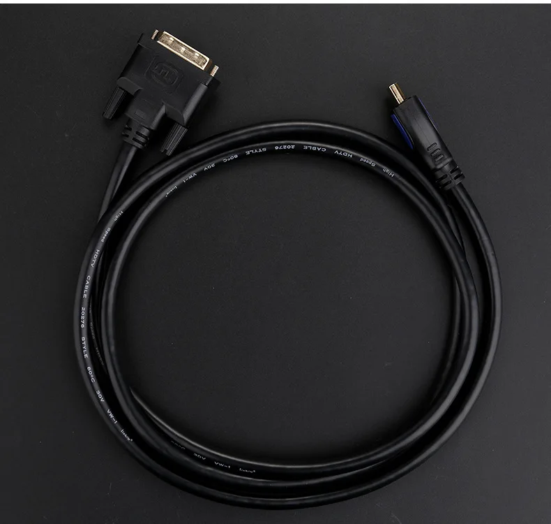 RIVOER 3 м кабель HDMI-DVI компьютер до 1080p Чистая медь позолоченный 24+ 1 бескислородная медь сетка HD кабель