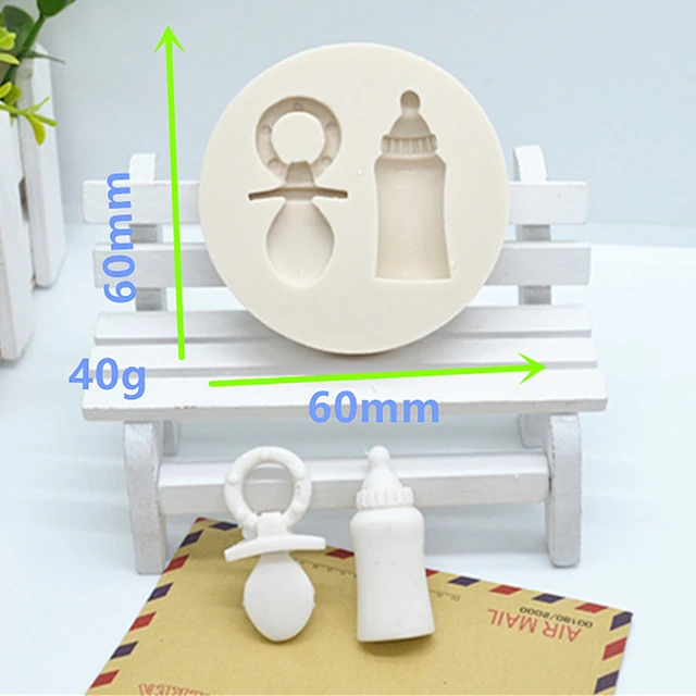 Baby Palack Mellbimbó Alakú Torta Fondant Formák Sütőszerszámok Sütemények Szilikon Penész Csokoládé Dekorációs Eszközök M943 - Image 5