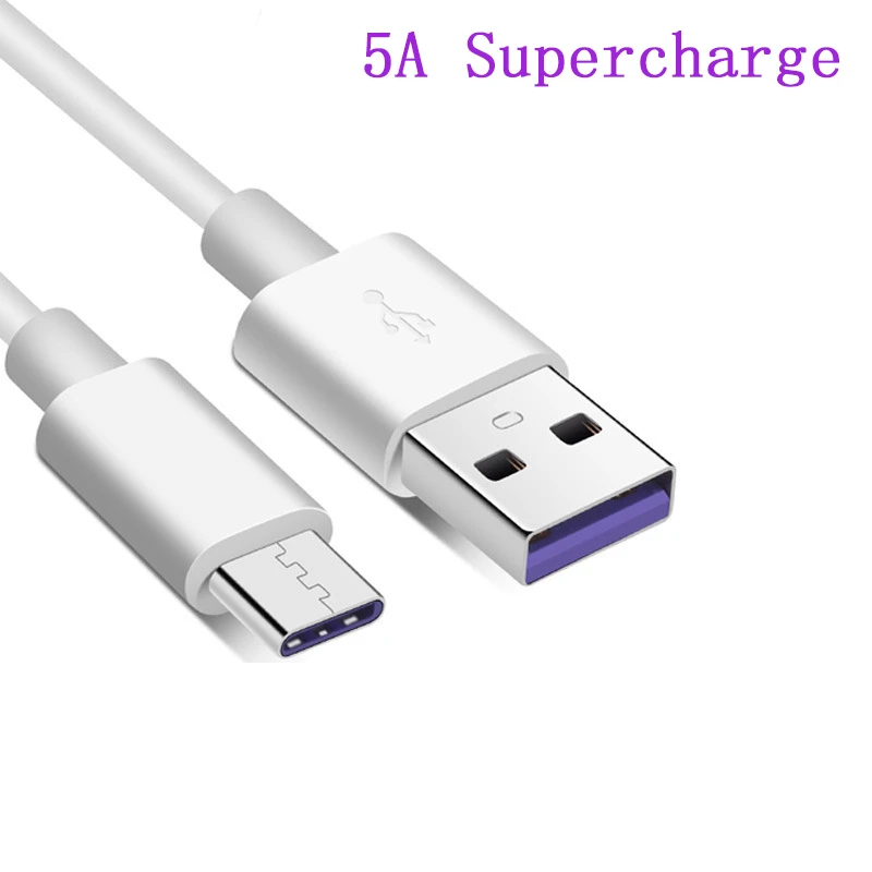 Зарядный кабель Huawei P20/10/9/pro 5A USB Type-C с функцией быстрой зарядки и передачи данных