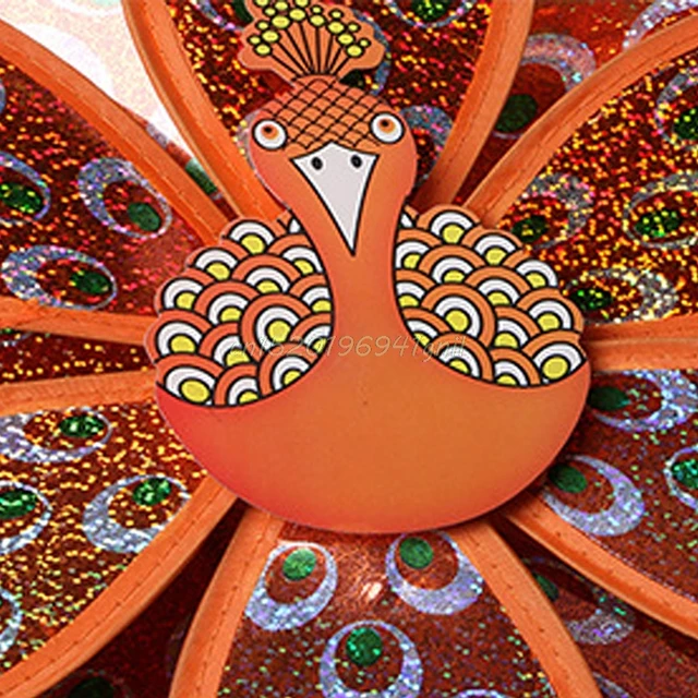 Kettős Rétegű Páva Lézer Flitterek Szélmalom Színes Szélfutó Otthoni Kerti Dekoráció Udvari Gyerekek Játék Au08 19 Dropship - Image 4