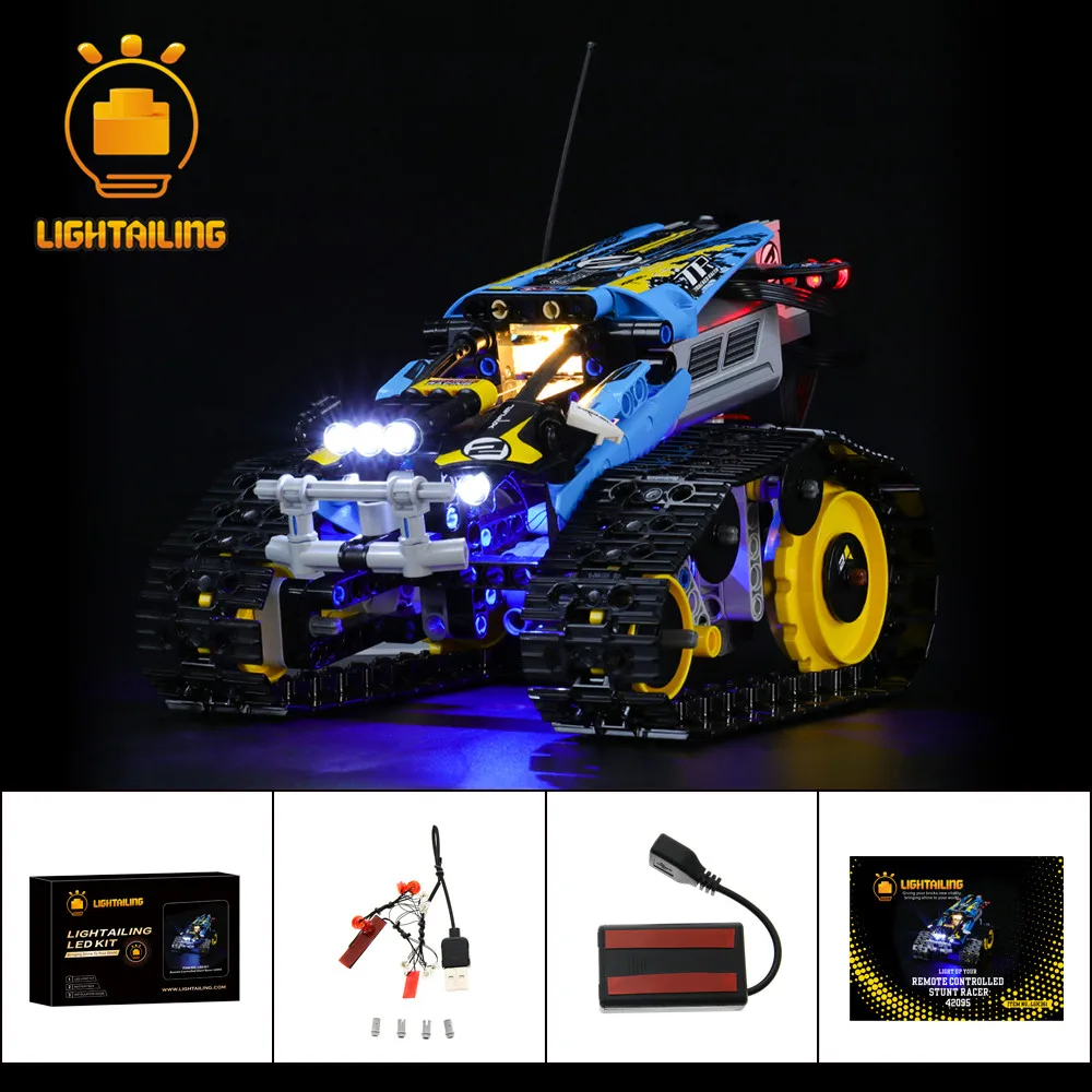 LIGHTAILING LED Light Kit For 42095 Technic Remote-Controlled Stunt Racer NO Building Blocks Set