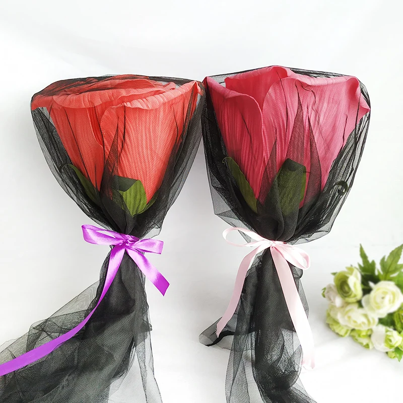 Super grandes rosas artificiales con tallos gigante espuma flor cabeza cumpleauna Dia de San Valentine boda telón de fondo decora