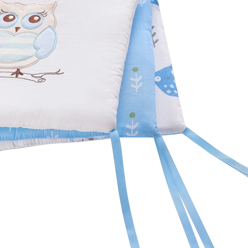 6pcs/set Cotton Baby Bed Cushions Cartoon Crib Bumpers Collision Baby Crib Protector Breathable Newborn Bumper Baby Bedding Set