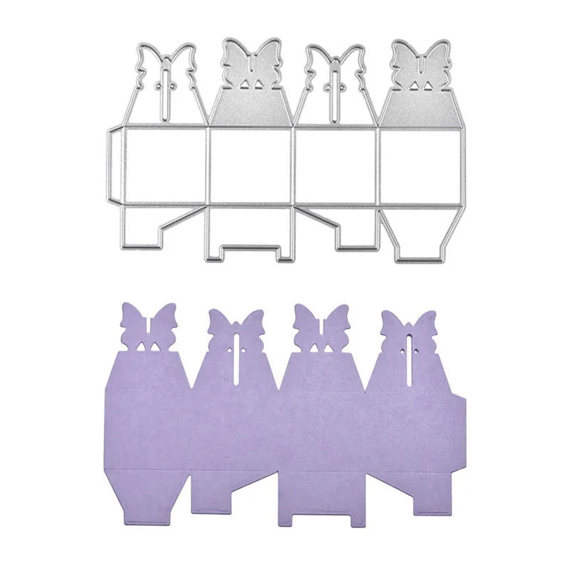 

YaMinSanNiO Foldable Gift Box Metal Cutting Dies Scrapbooking Die for Card Making DIY Embossing Cuts Stencils Crafts 2019 New