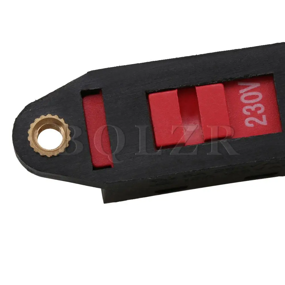 BQLZR 115-230V пластиковый переключатель преобразования напряжения с 3 контактами упаковка из 5 черных