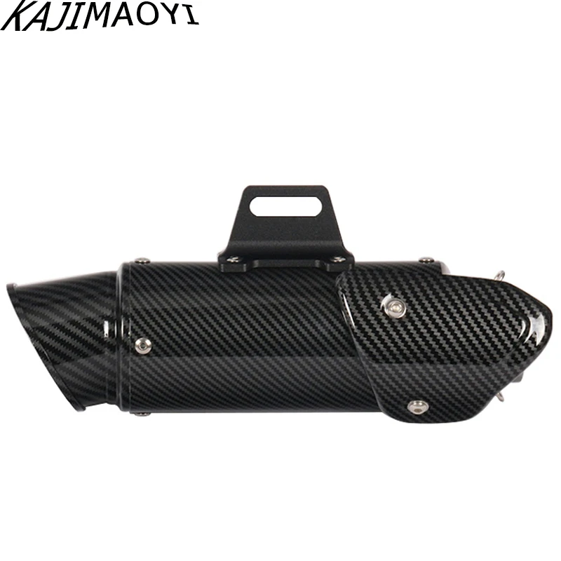 KAJIMAOYI универсальный мотоцикл Akrapovic выхлоп изменить Мотокросс глушитель выхлопной системы для FZ6 CBR250 CB600 MT07 ATV Грязь велосипед ямы
