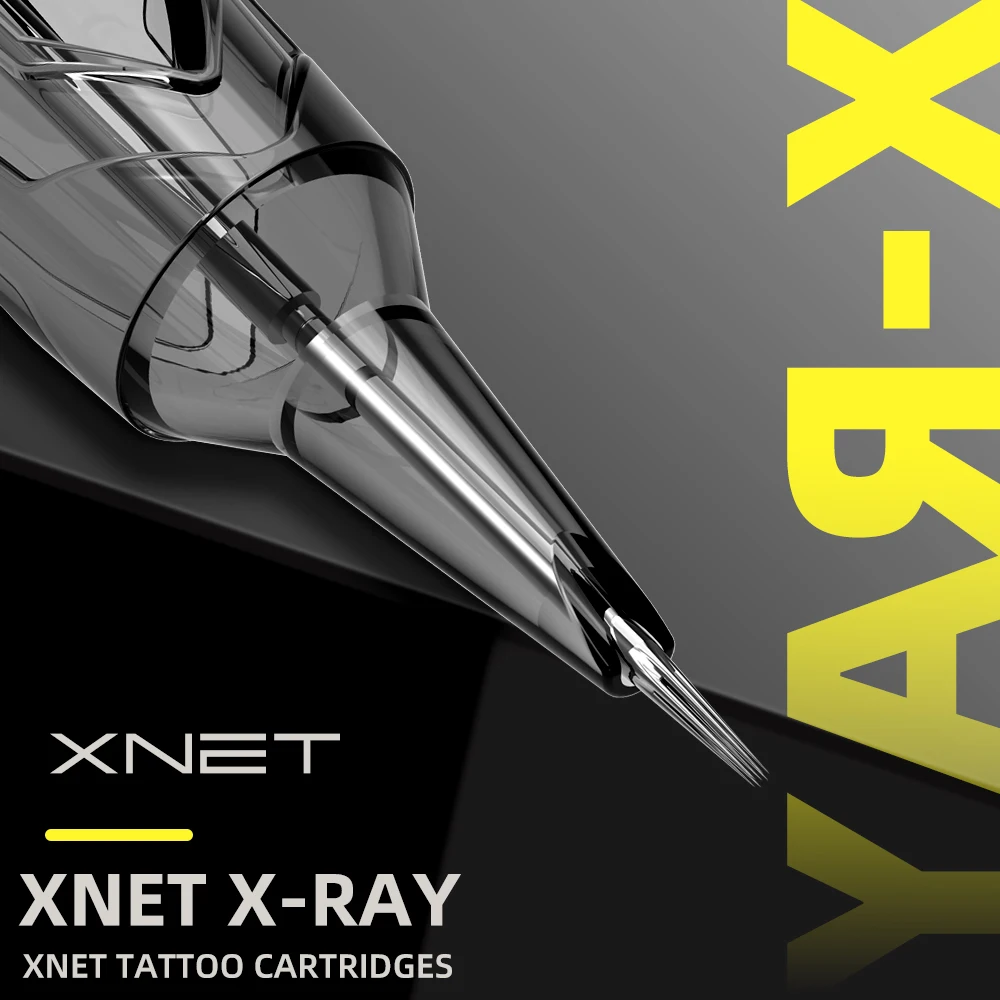 XNET X-RAY Cartridge Tattoo Needles Round Liner RL Disposable Sterilized Safety Tattoo Needle for Cartridge Machines Grips 20pcs tattoo cartridge needles tattoo needles