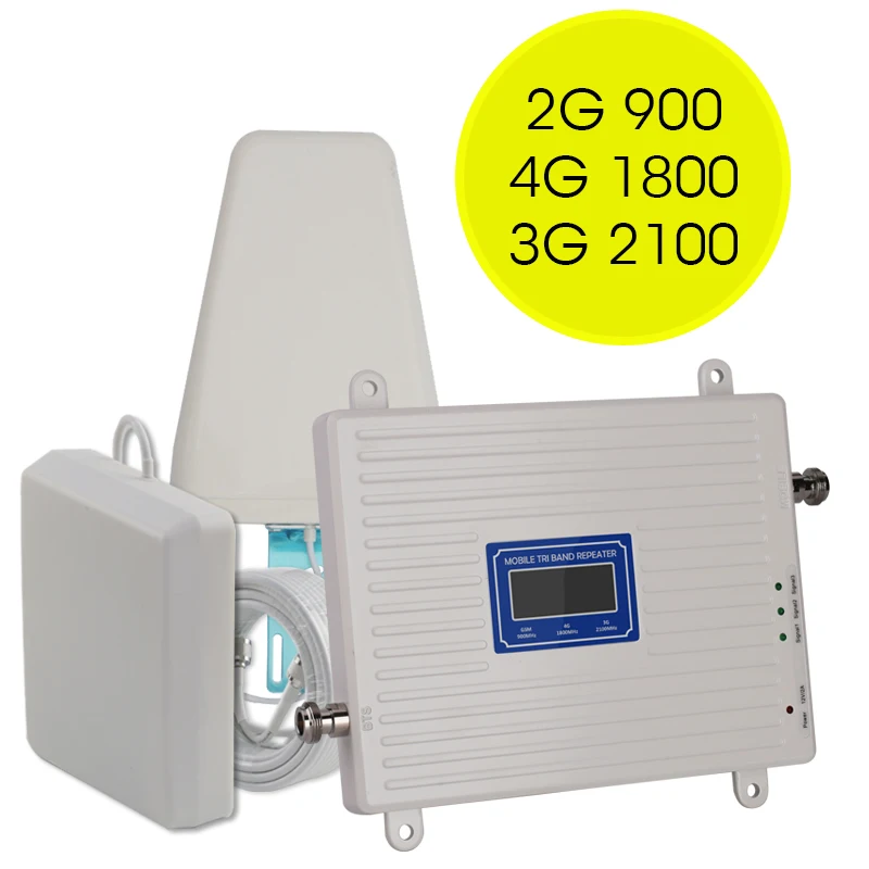 2g 3g 4g Gsm Репитер сигнала мобильного телефона GSM 2G 3G 4G 900 1800 2100 мобильный антенный