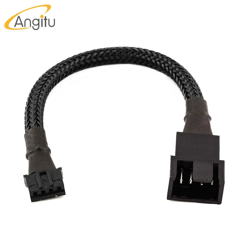 digital optical audio cable Angitu Graphic Card 4-Pin PWM GPU Motherboard Fan Adapter Cable Compatible with 4pin and 3pin Fan Black Sleeved 30cm toslink