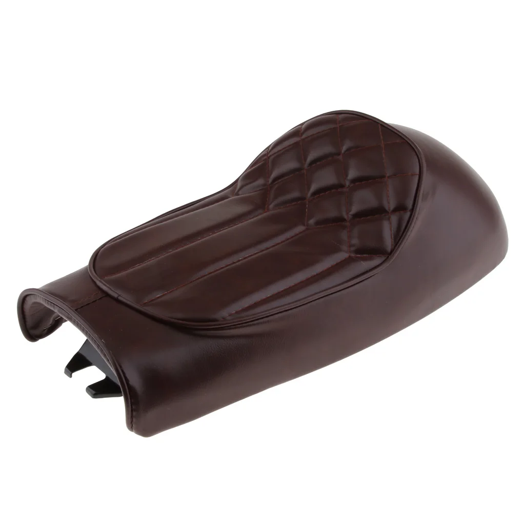 Hump Saddle Cafe Racer Vintage Seat Cushion - Soft Leatherette