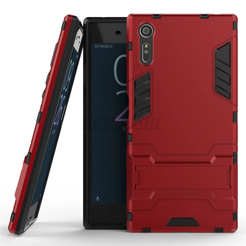 Yuhashi Броня противоударный жесткий чехол-подставка для sony XZ держатель для телефона задняя крышка чехол для sony XZ бампер Funda