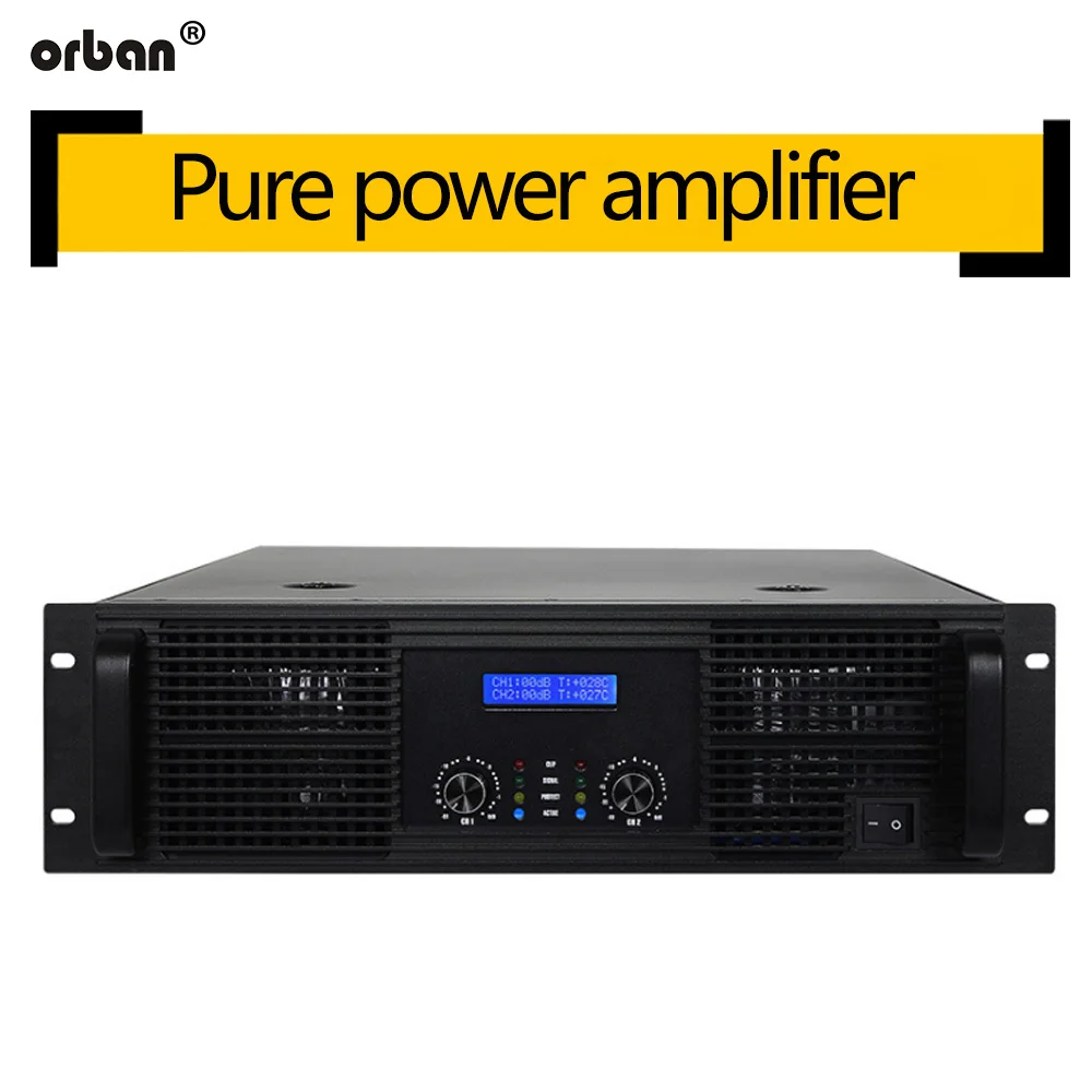 

1800W pure rear stage 2 channel professional power amplifier high power stage outdoor performance home KTV conference project
