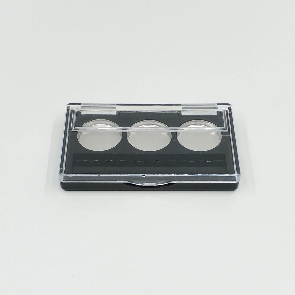 Пустые 3 цвета Тени для век Чехол DIY Блеск для губ коробка макияж палитра многоразового Контейнер 50 шт