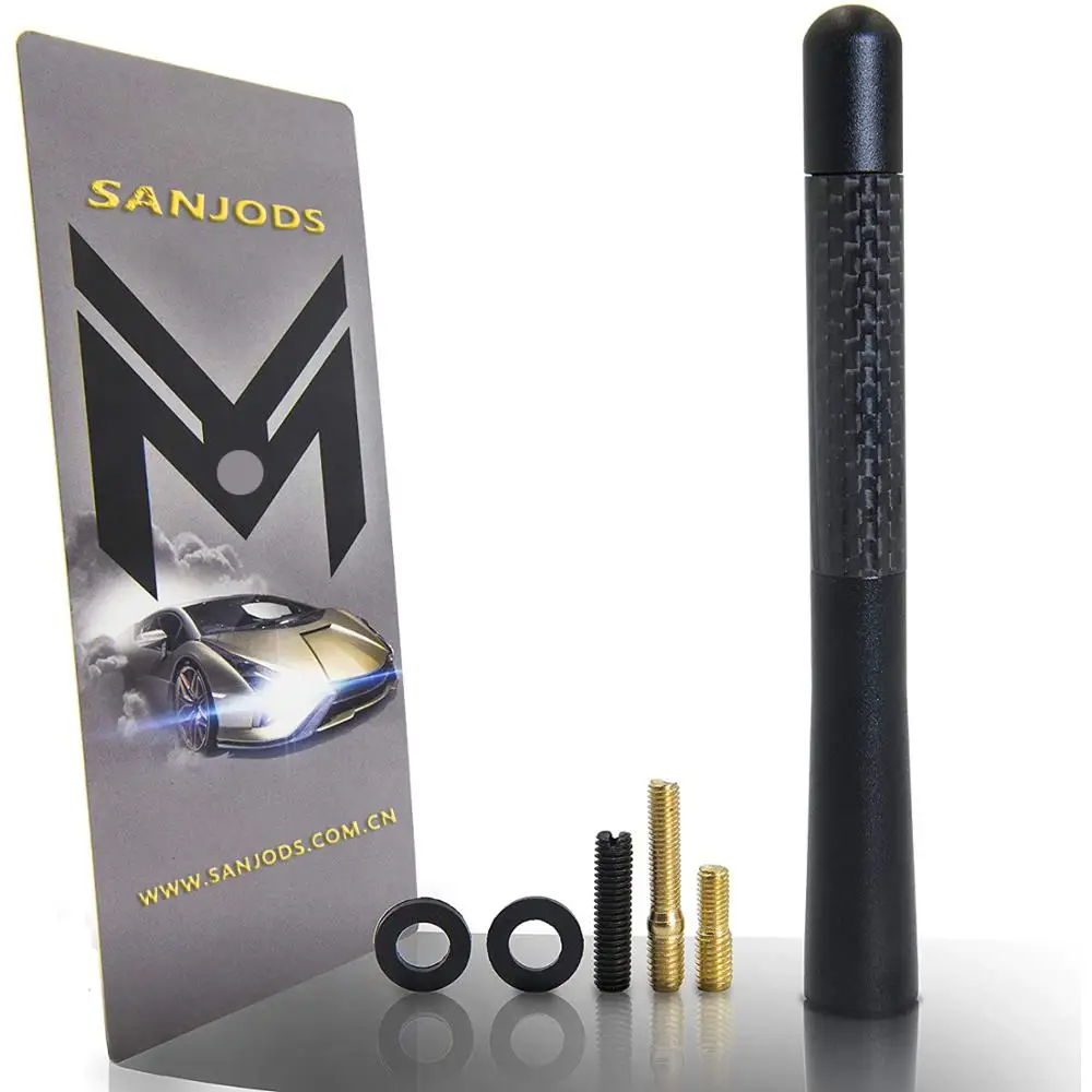 

SANJODS Vehicle Antenna Mast Carbon Fiber Stubby Car Truck Antenna Replacement Compatible with Toyota Tundra Tacoma 4 Runner etc