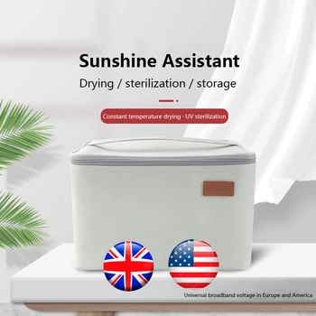 

Portable EU US 150W Disinfection Sterilization Travel Storage Bag Adjustable Quick Drying Clothes Dryer For Travel Car Home Camp
