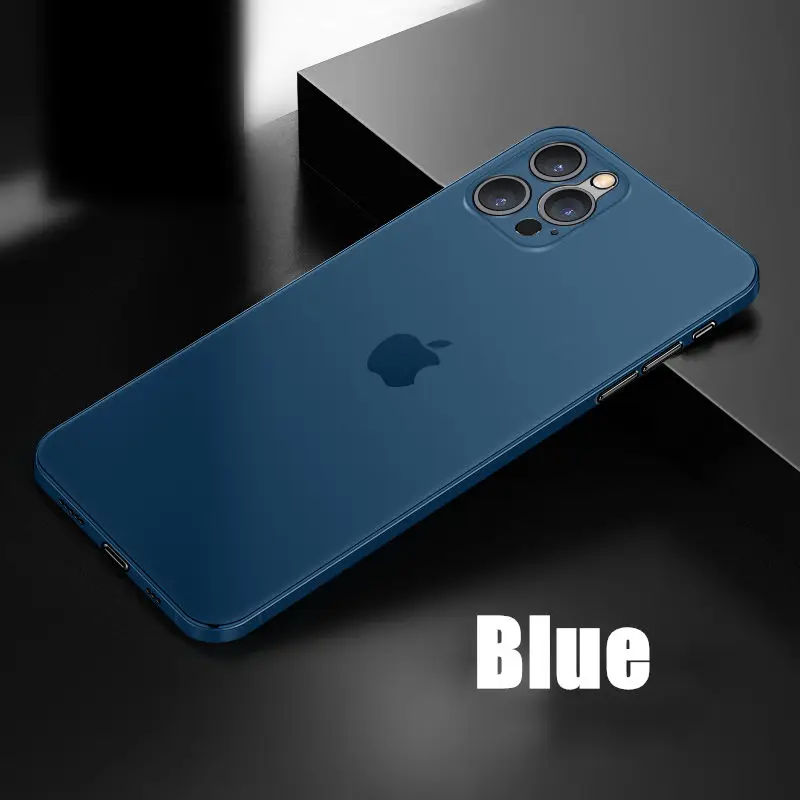 Ultra Thin 0.2mm Matte Case For IPhone 13 12 Mini X XR XS 11 Pro Max Full Cover For IPhone 7 6 6s 8 Plus Hard PC Shockproof Case iphone 12 pro max wallet case