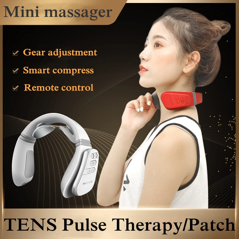

Smart Electric Neck Shoulder Massager Heating Low Frequency Magnetic Therapy Pulse Pain Relief Relaxation Vertebra Physiotherapy