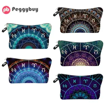 

2019 3D Cosmetic Organizer Bag Make Up Heat Transfer Printing Cosmetic Bag Fashion Women Brand Makeup Bag