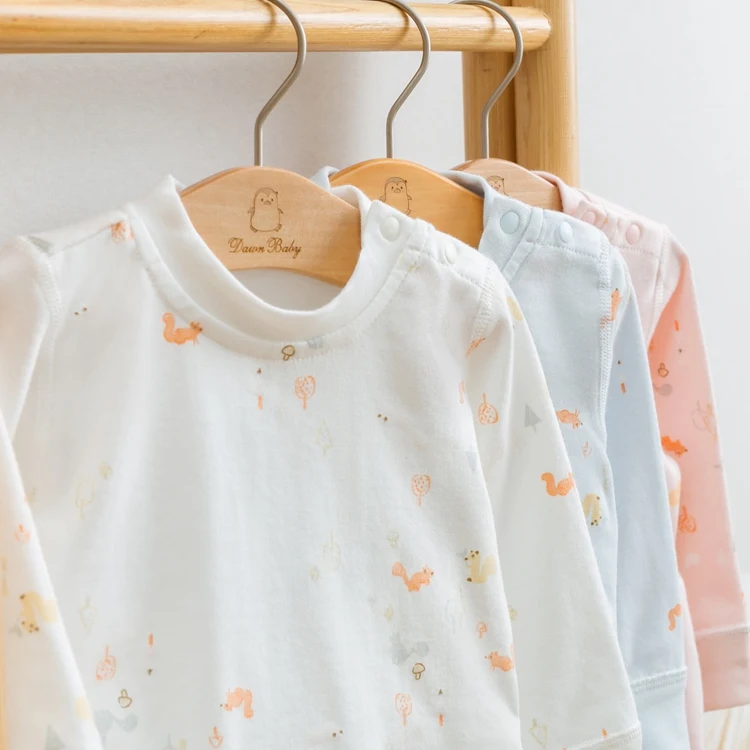 Cotton Long Sleeve Infant Baby Bodysuit Set Baby Boys Girls Clothes 2PCS Pajamas Unisex Kids Clothing Sets Clothing Outfits