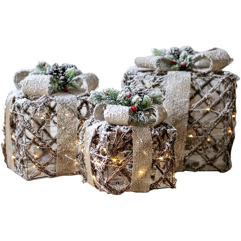 

Christmas Large Ground Decoration Lighting Pendant Wall Hanging Bell Reindeer Brown Bear Atmosphere Decoration