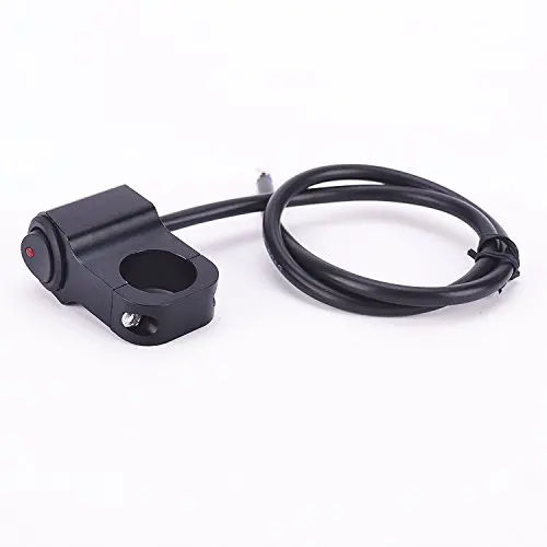 12v 10A мотоциклетные CNC алюминиевый сплав Кулисные Переключатели 7/" 22 мм руль головной светильник выключатель со светодиодным индикатором светильник 3 провода